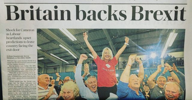 Brexit newspaper headline