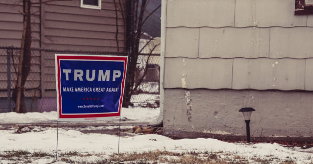 "Make America Great Again" yard sign
